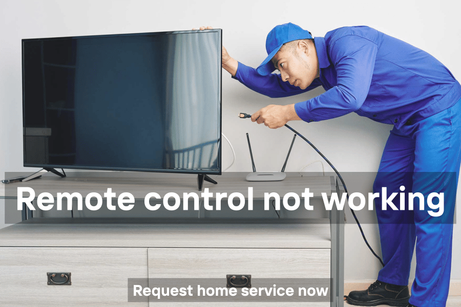 TV remote control not working, buttons unresponsive