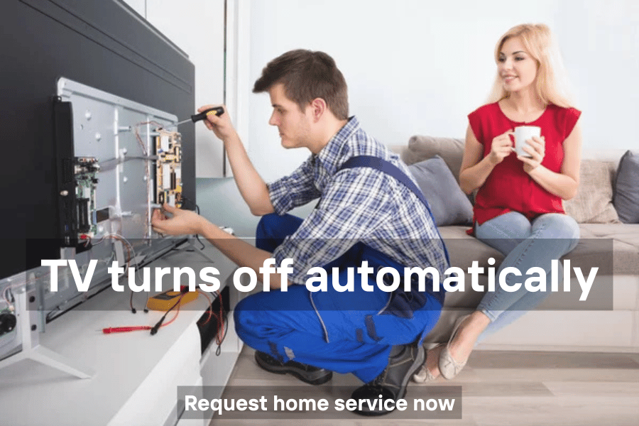 TV turns off automatically after a few minutes due to internal power issue